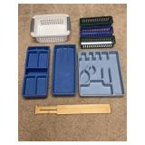Plastic Drawer Organizers and Baskets Lot