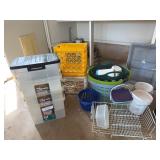 Plastic Storage Bins and Crates Lot