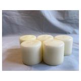 5 White Votive Candles 2' x 2'
