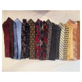 18 Designer Silk Neckties Tommy Hilfiger