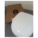Bemis 844CP White Round Enameled Wood ToiletÂ