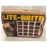 Hasbro Lite-Brite Electric Toy With Box Pegs