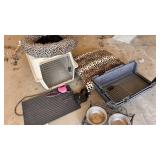 Petmate Pet Taxi Kennel and Pet Supplies Lot