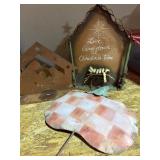 Rustic Metal Christmas Decor Set 3pc