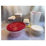 Plastic Food Storage Container Lot, Mixed