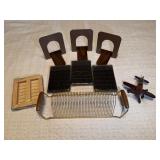 Bookends Letter Rack Airplane Coasters Lot
