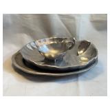 Wilton Armetale Pewter Serveware Set 3 Pieces