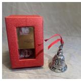 Arthur Court Bunny and Bell Metal Ornament
