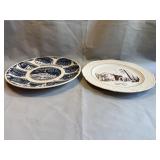 Two Commemorative Plates Kansas Oklahoma