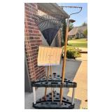 Yard Tools and Rubbermaid Corner Tool Rack