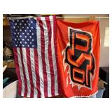 Annin American Flag and OSU Flag Pair