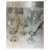5 Assorted Crystal Wine Glasses, Nachtmann