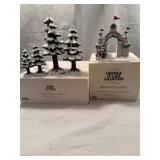 Dept 56 Heritage Village Pines and Gate Set