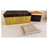 Woven Box Gilt Box and Beaded Evening Bag