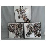 3 Gina Ritter Framed Animal Prints