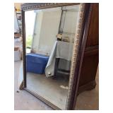 DeNunzio Ornate Framed Beveled Wall Mirror