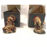 Boyds Bears Bearstone Baseball Figurine Set