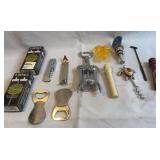 Barware Bottle Openers and Corkscrews Lot