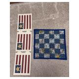 Two Handmade Quilted Table Mats
