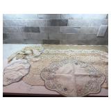 Handmade Lace and Embroidered Linen Lot