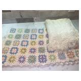 Two Handmade Crochet Baby Blankets