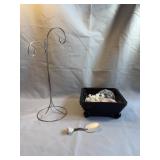 Nautical Decor Lot Stand Shell Spoon Coral Tray