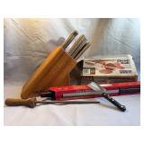 Chicago Cutlery Knife Block and Electric Knife