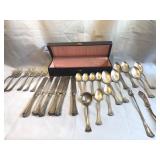 1881 Rogers Silverplate Flatware Set in Case