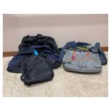 Five Assorted Travel and Sports Duffel Bags