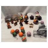 Halloween Bear Ornament and Figurine Decor Lot
