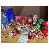 Christmas Decor Lot with Ty Bears and Lenox
