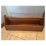 Handmade Wood Rack with Dowel Handle 32 In
