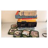 Vintage Book Lot and Coca-Cola Truck Coasters