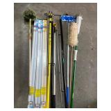 Cleaning Tools and LED Tube Bulbs Lot