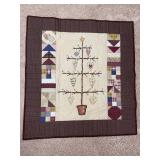 Handmade Heart Tree Patchwork Wall Quilt