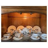 Lenox Architects Tea Set 1933 Copper Lustre