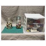 Sewing Supply Lot Thread Tools and OLFA Mat