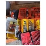 Drill Bit Sets and Cordless Screwdriver Lot