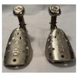ERCO Nickel-Plated Shoe Stretchers Pair