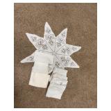 White Crochet Doily and Linen Napkins Lot