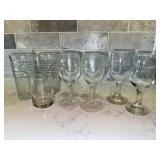Clear Glass Drinkware Set