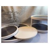 Copco Turntable Organizers and Chrome Rack