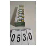 Ertl Set of 8 Miniature John Deere Toy Tractors