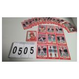 Lot of Vintage 1988/89 Cincinnati Reds Trading...