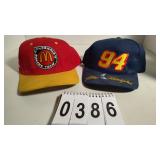 Pair of Bill Elliott Racing Hats-McDonald's...