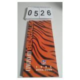 Cincinnati Bengals 1995 Media Guide w/Autographs