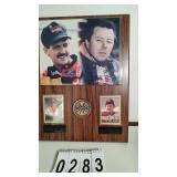 Davey Allison & Alan Kulwicki Photo & Card Plaque