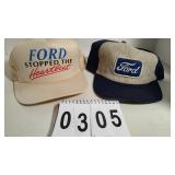 Pair of Vtg Ford Ball Caps-Hotwheels/Stopped...