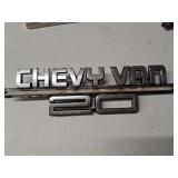 Chevy Van 20 Front Fender Emblem / Badge