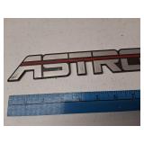 Chevy Astro Block Letter Red Stripe Emblem/Badge